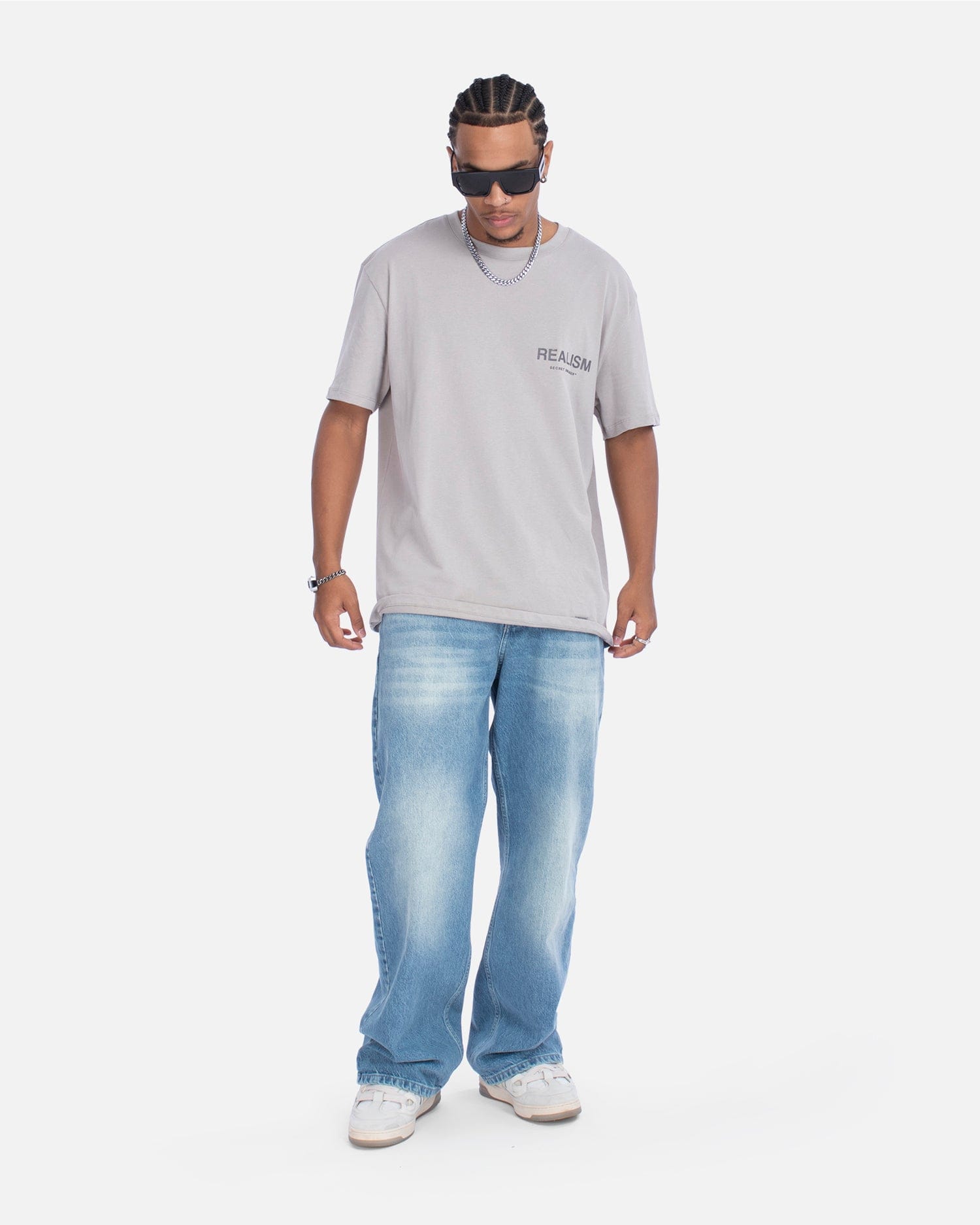 Realism SSS REALISM BACK LOGO T-Shirt V1 SMOKE