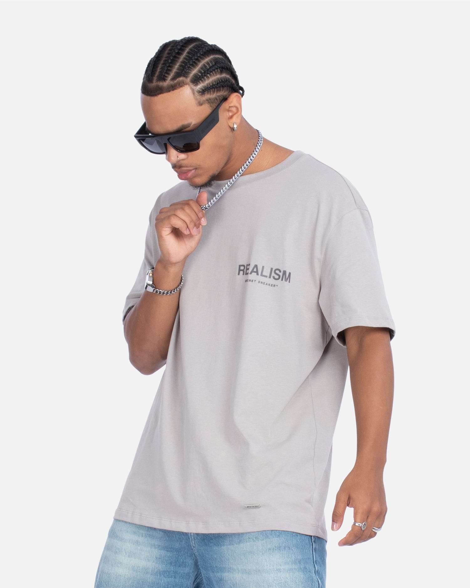 Realism SSS REALISM BACK LOGO T-Shirt V1 SMOKE