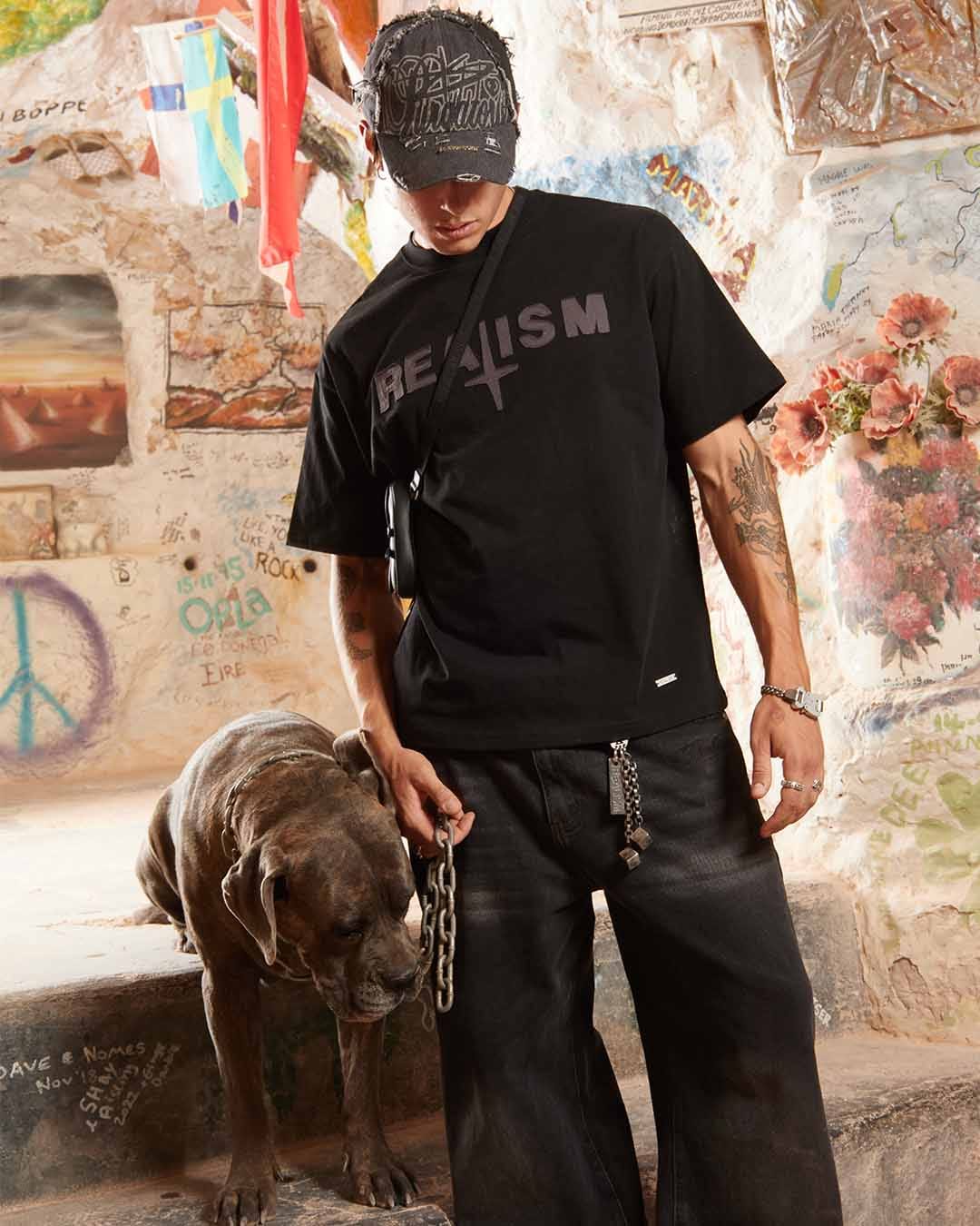 Realism SSS REALISM VIVANT T-Shirt BLACK