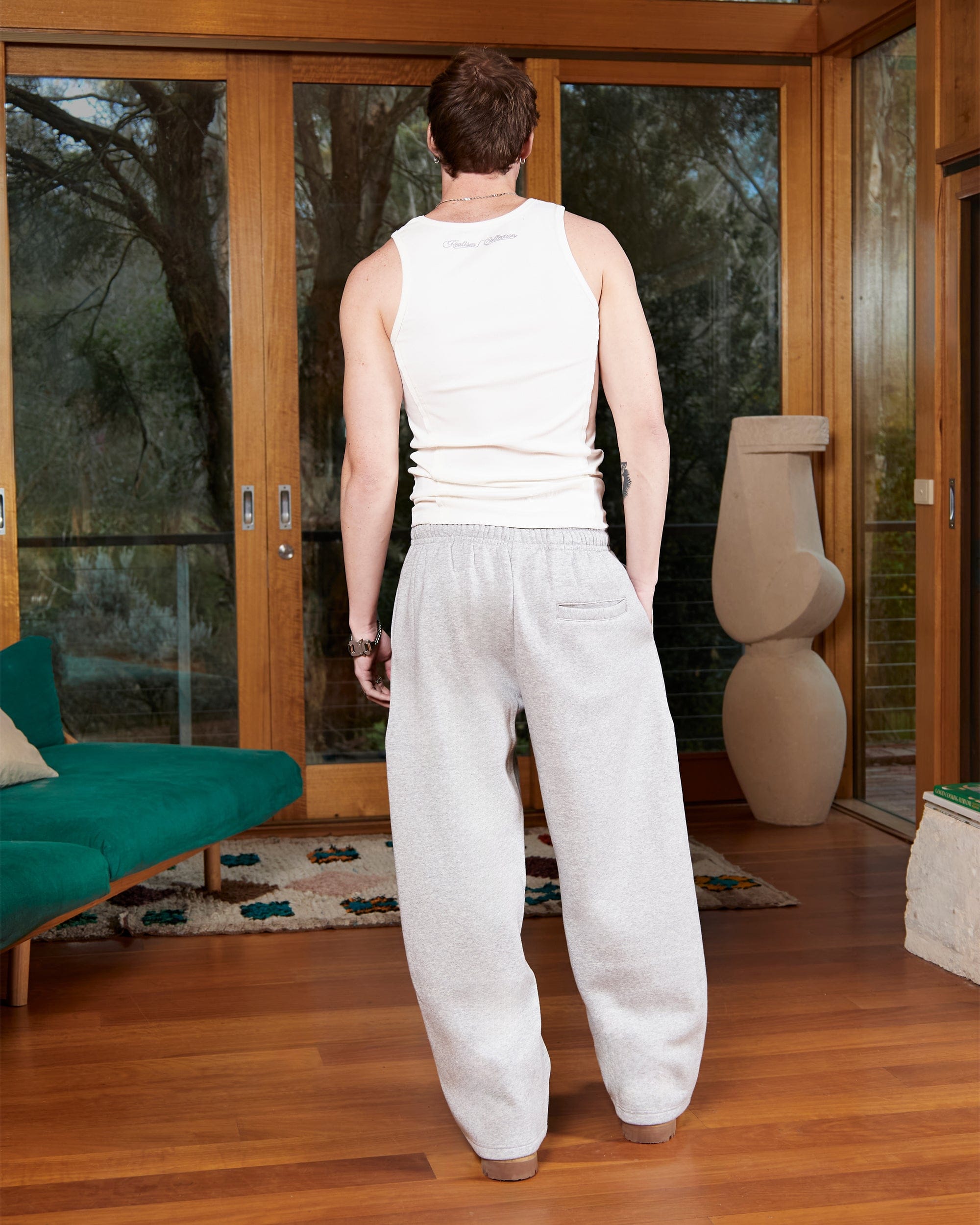 Realism SSS REALISM RADIANT SWEATPANTS OPEN LEG GREY MARLE
