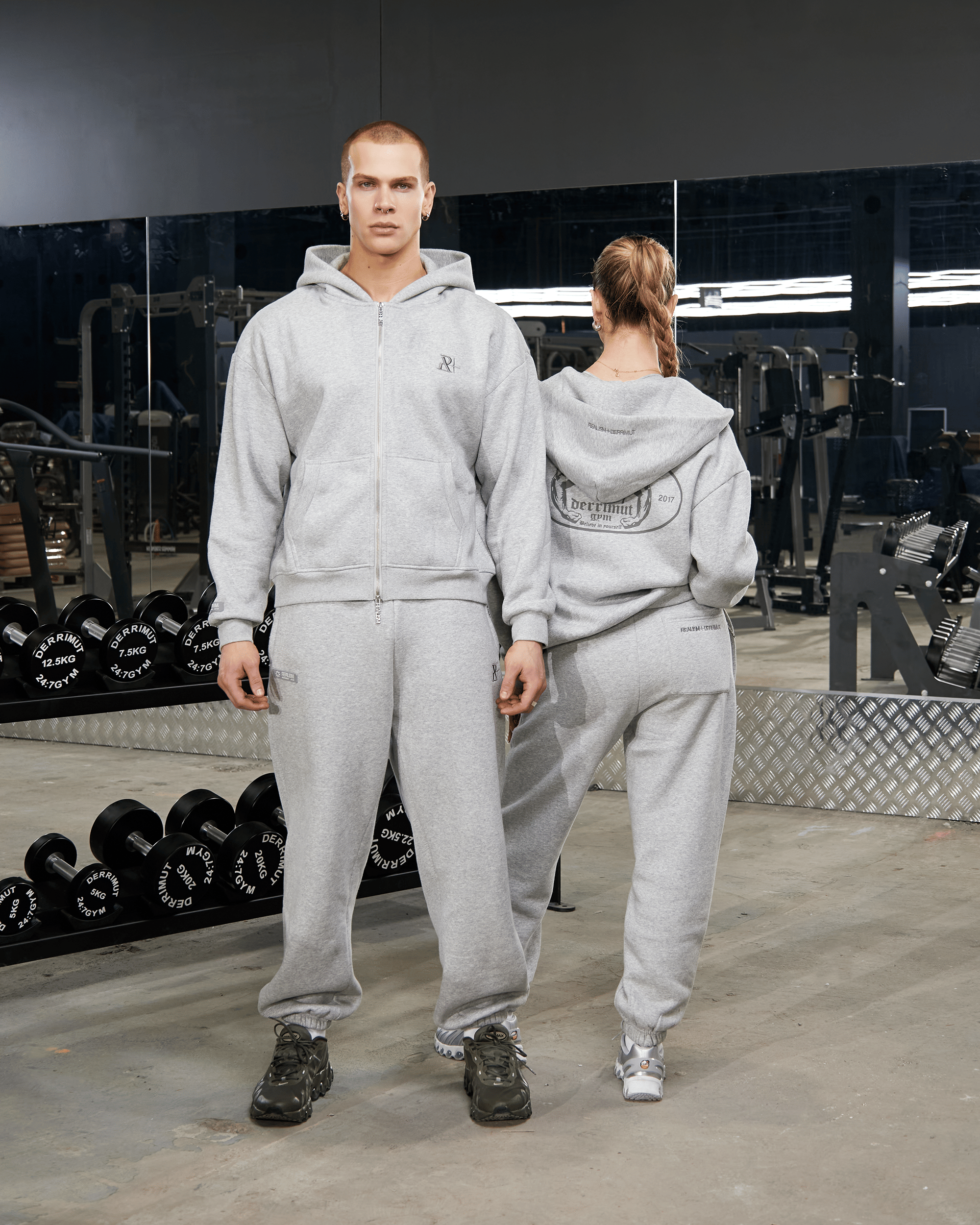 Realism SSS REALISM x DERRIMUT GYM OLD SCHOOL SWEATPANTS GREY MARLE