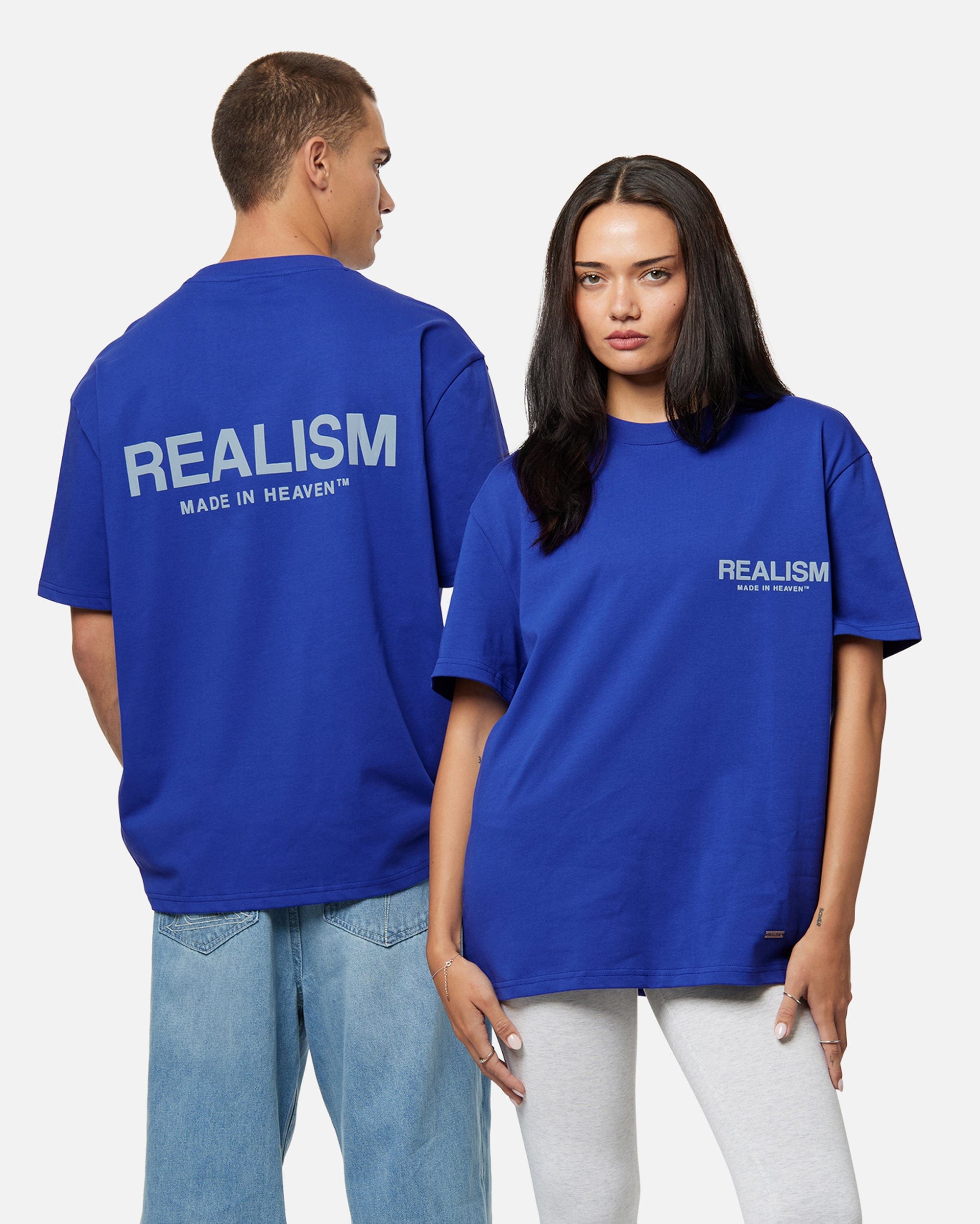 Realism SSS REALISM HEAVEN LOGO T-Shirt ULTRAMARINE