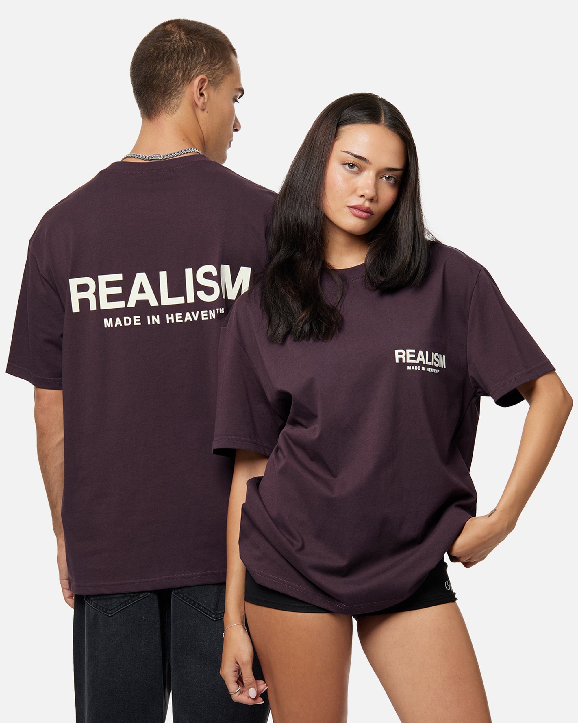 Realism SSS REALISM HEAVEN LOGO T-Shirt PLUM