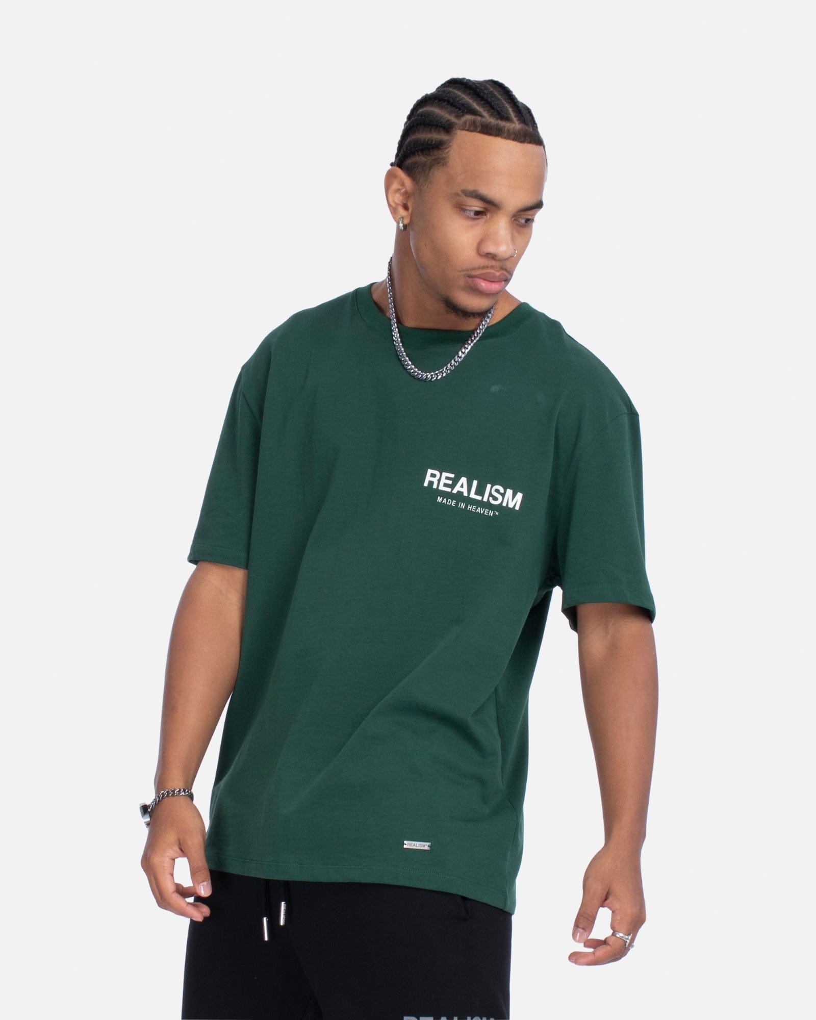 Realism SSS REALISM HEAVEN LOGO T-Shirt PINE GREEN
