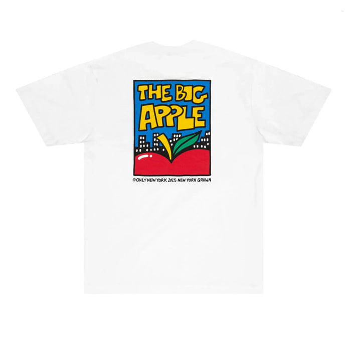 ONLY NY BIG APPLE SKYLINE T - SHIRT - WHITE