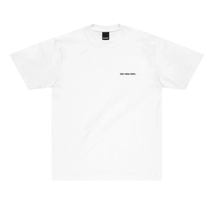 ONLY NY BIG APPLE SKYLINE T - SHIRT - WHITE