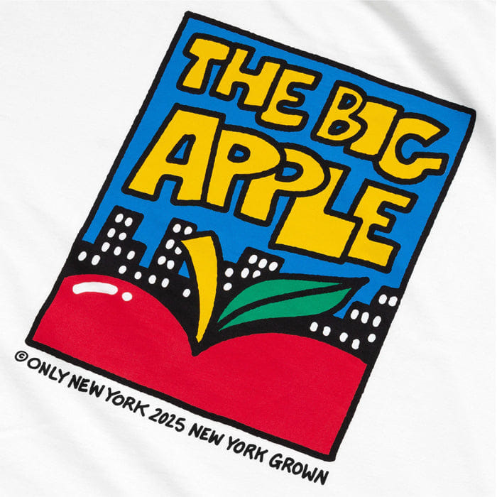 ONLY NY BIG APPLE SKYLINE T - SHIRT - WHITE