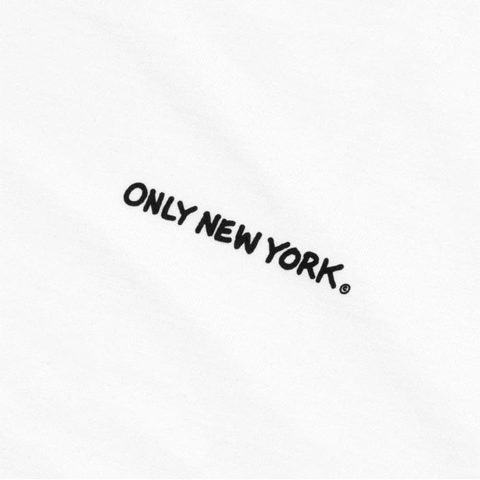 ONLY NY BIG APPLE SKYLINE T - SHIRT - WHITE