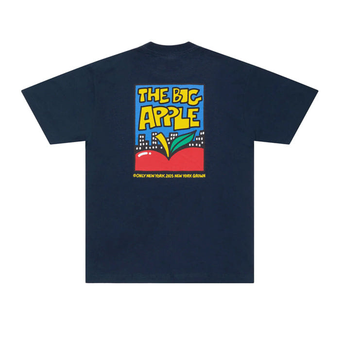 ONLY NY BIG APPLE SKYLINE T - SHIRT - NAVY