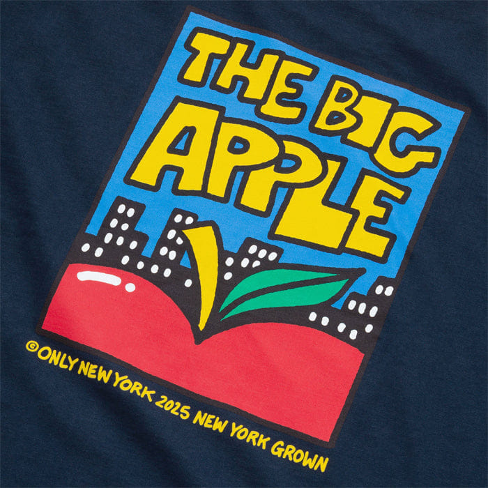 ONLY NY BIG APPLE SKYLINE T - SHIRT - NAVY