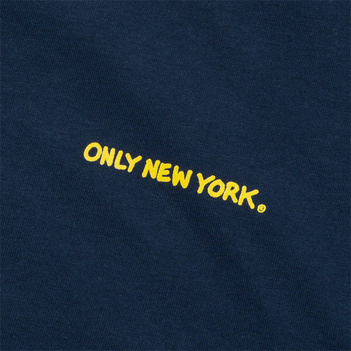 ONLY NY BIG APPLE SKYLINE T - SHIRT - NAVY