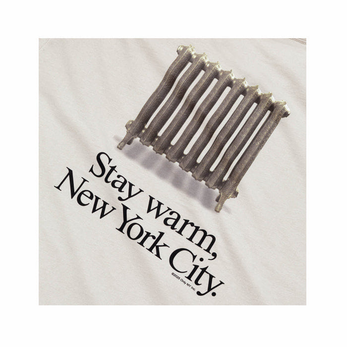 ONLY NY RADIATOR T - SHIRT - CEMENT