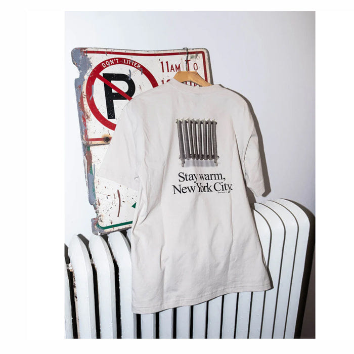 ONLY NY RADIATOR T - SHIRT - CEMENT
