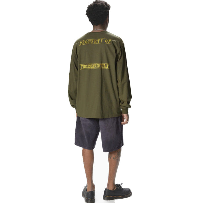 Thisisneverthat Monogram L/S T-Shirt Olive