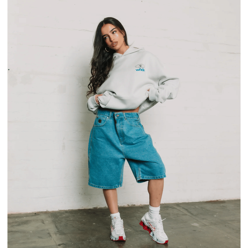 WNDRR Booster Denim Short (Washed Blue)