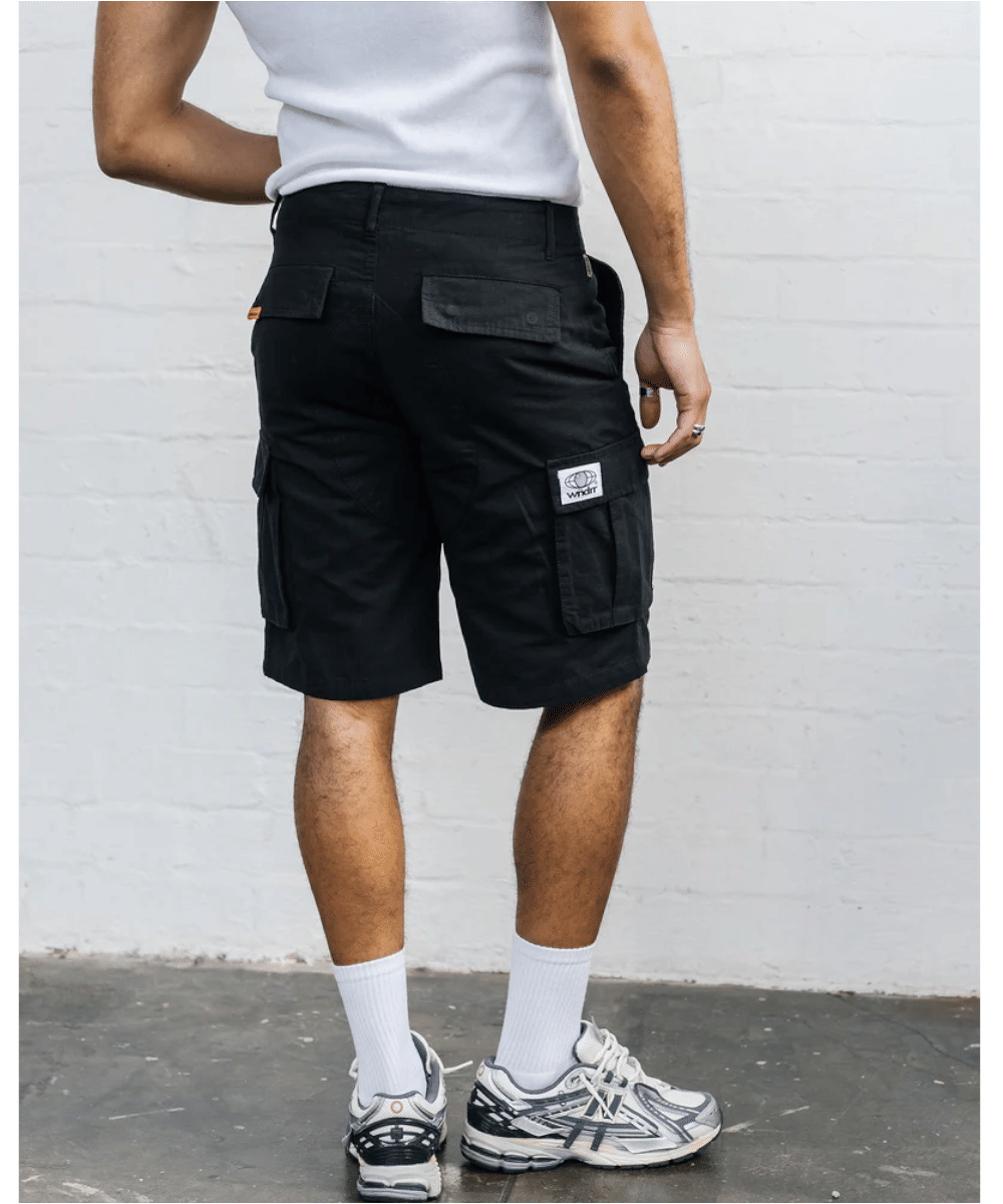WNDRR Hijack Cargo Short (Black)