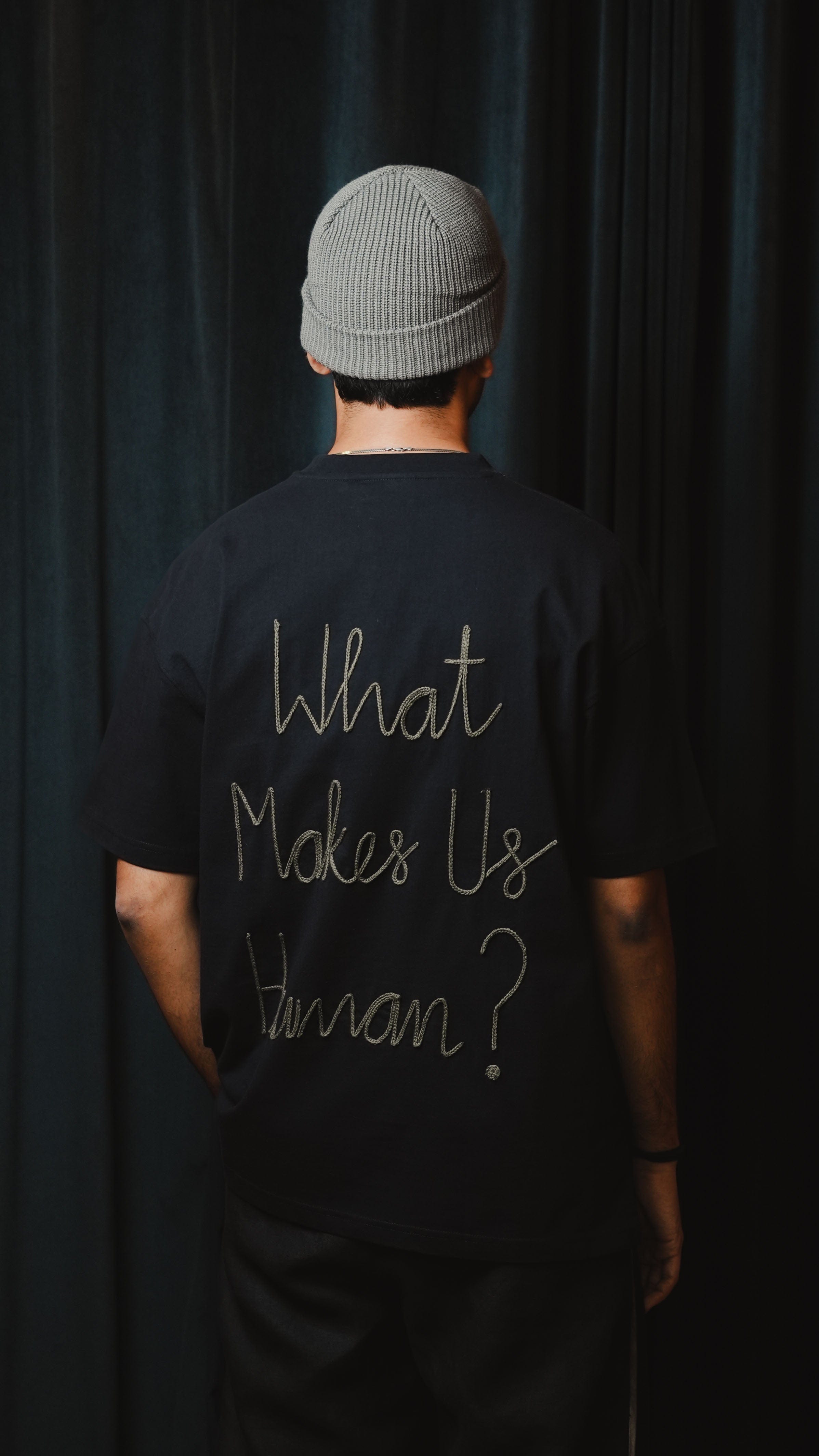 MARGN WHAT MAKES US HUMAN T-Shirt (BLACK)