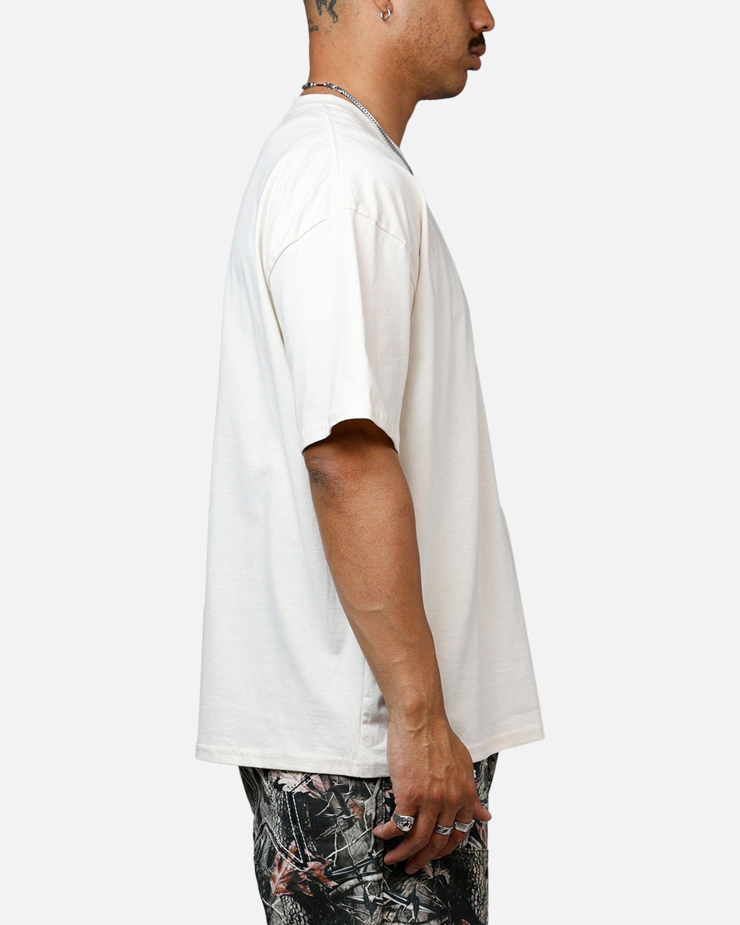 Saint Morta Black Doves Heavyweight T - Shirt Off White