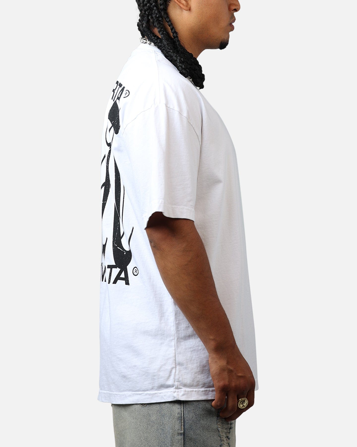 Saint Morta Ye Old Drop Shoulder T - Shirt White