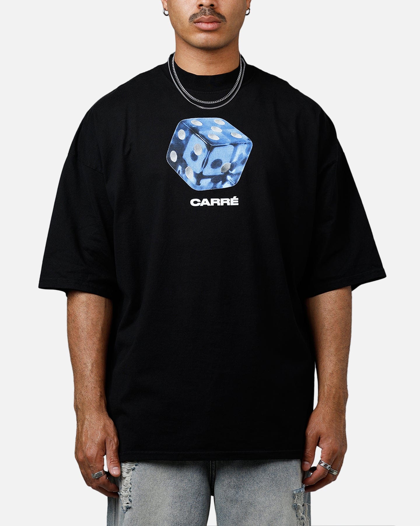 Carre Die Mock T - Shirt Black