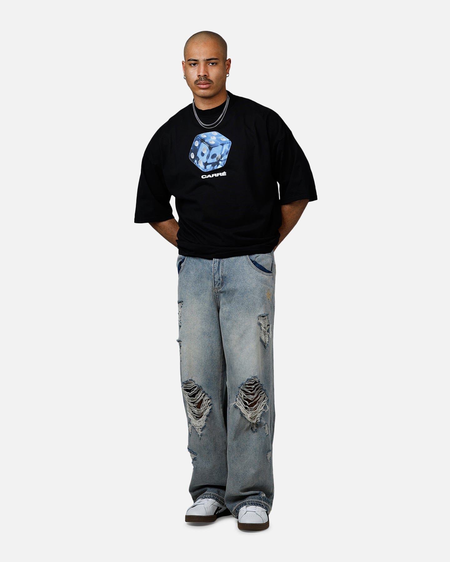 Carre Die Mock T - Shirt Black