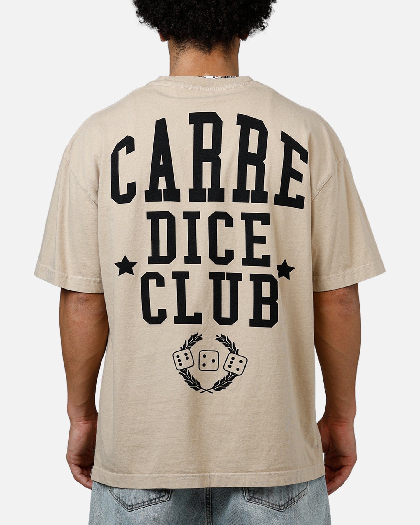 Carre Dice College T - Shirt Stone
