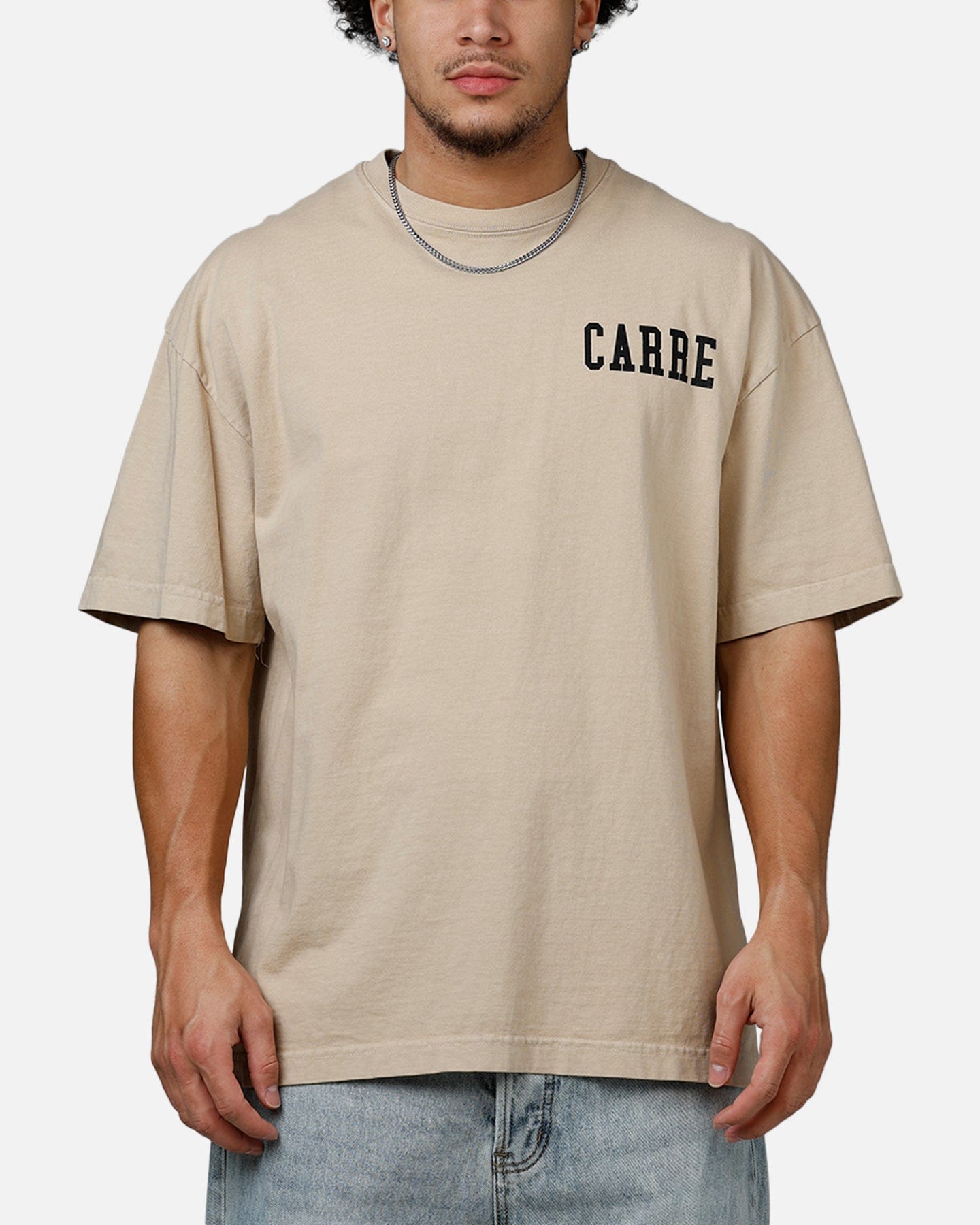 Carre Dice College T - Shirt Stone