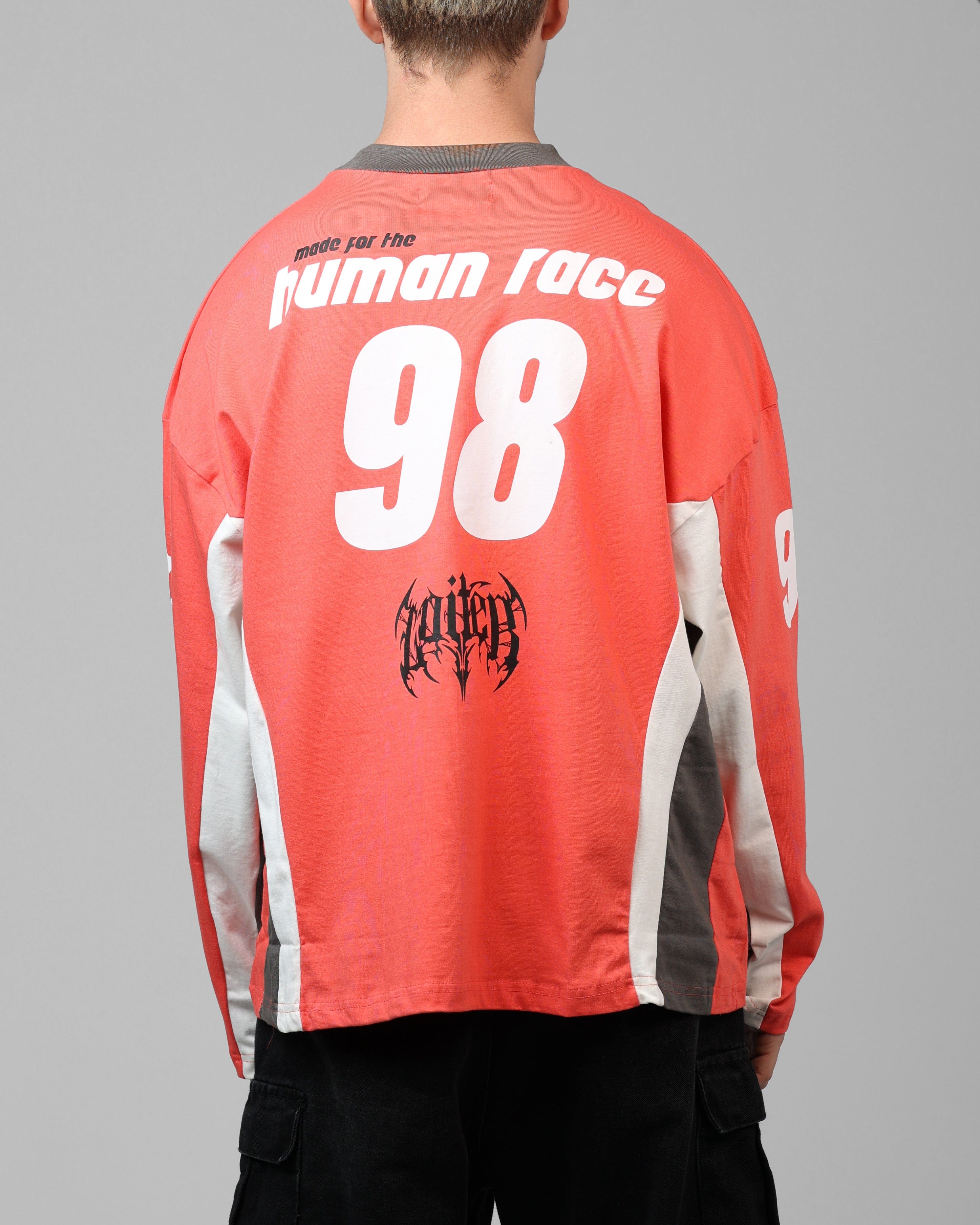 Loiter Night Crawler Long Sleeve T - Shirt Red/Black