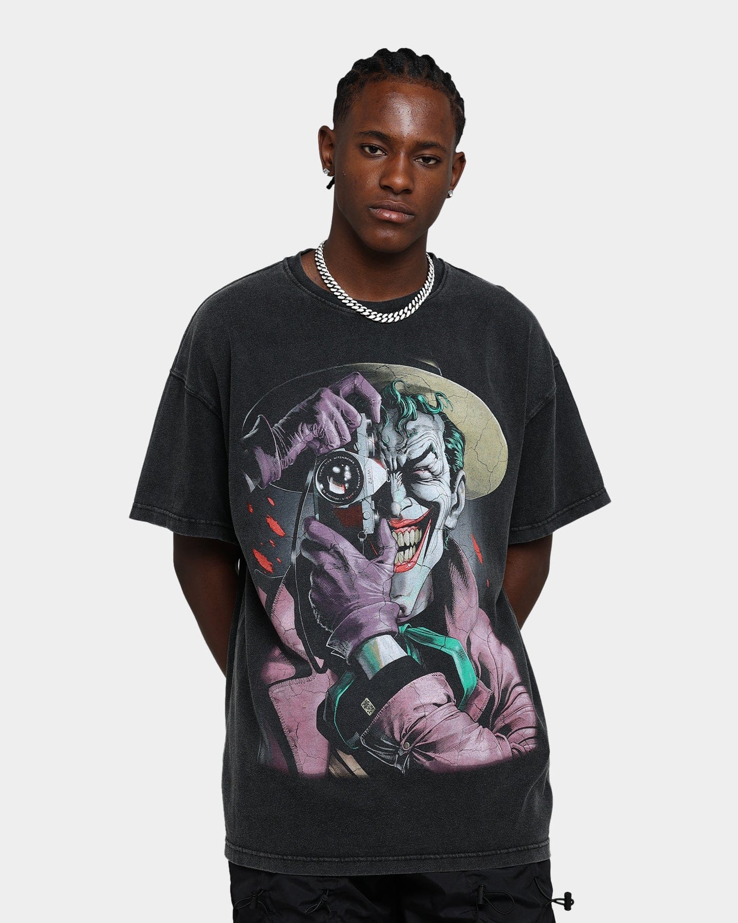 73studio x DC Batman The Killing Joke Vintage T - Shirt Black Wash