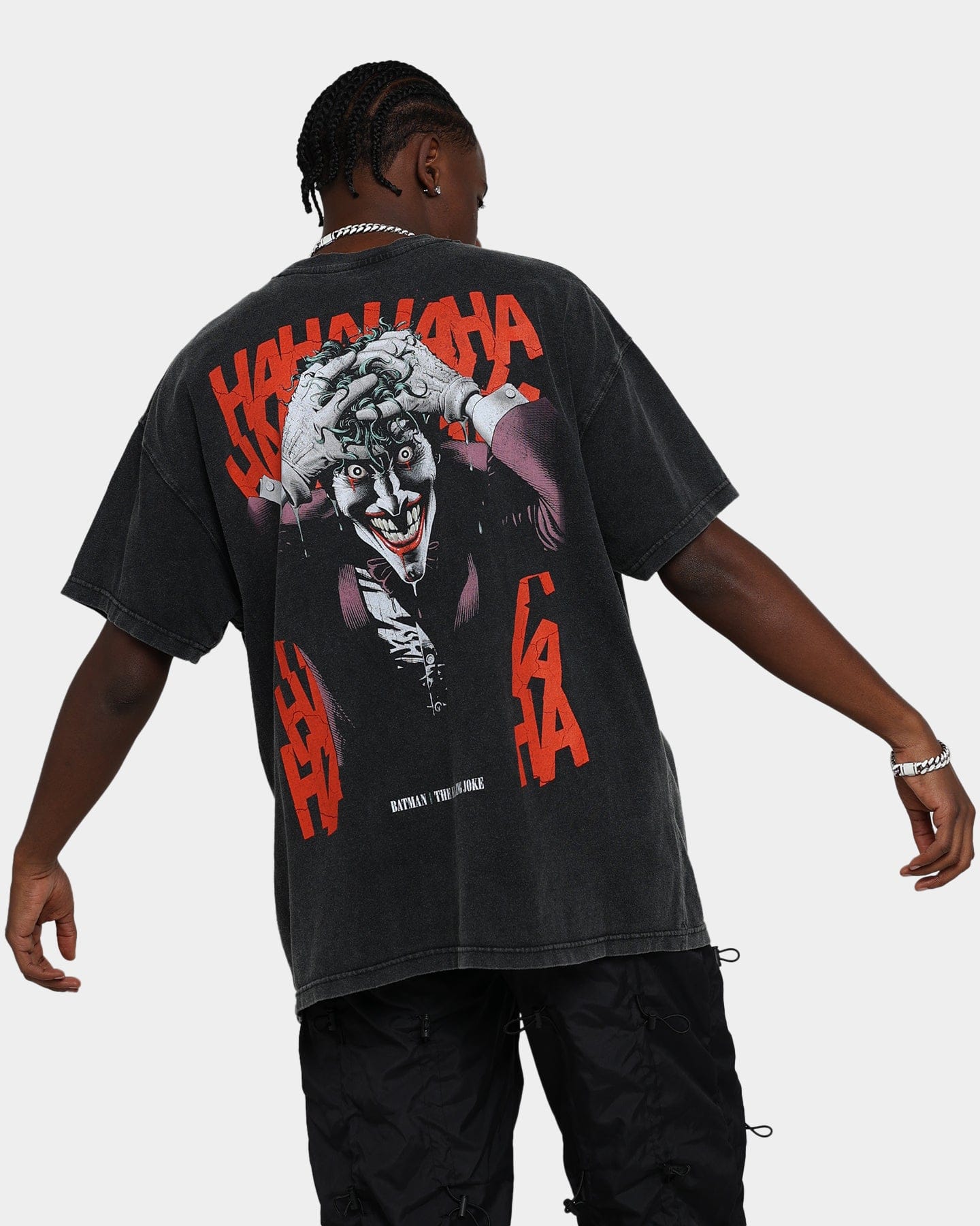 73studio x DC Batman The Killing Joke Vintage T - Shirt Black Wash