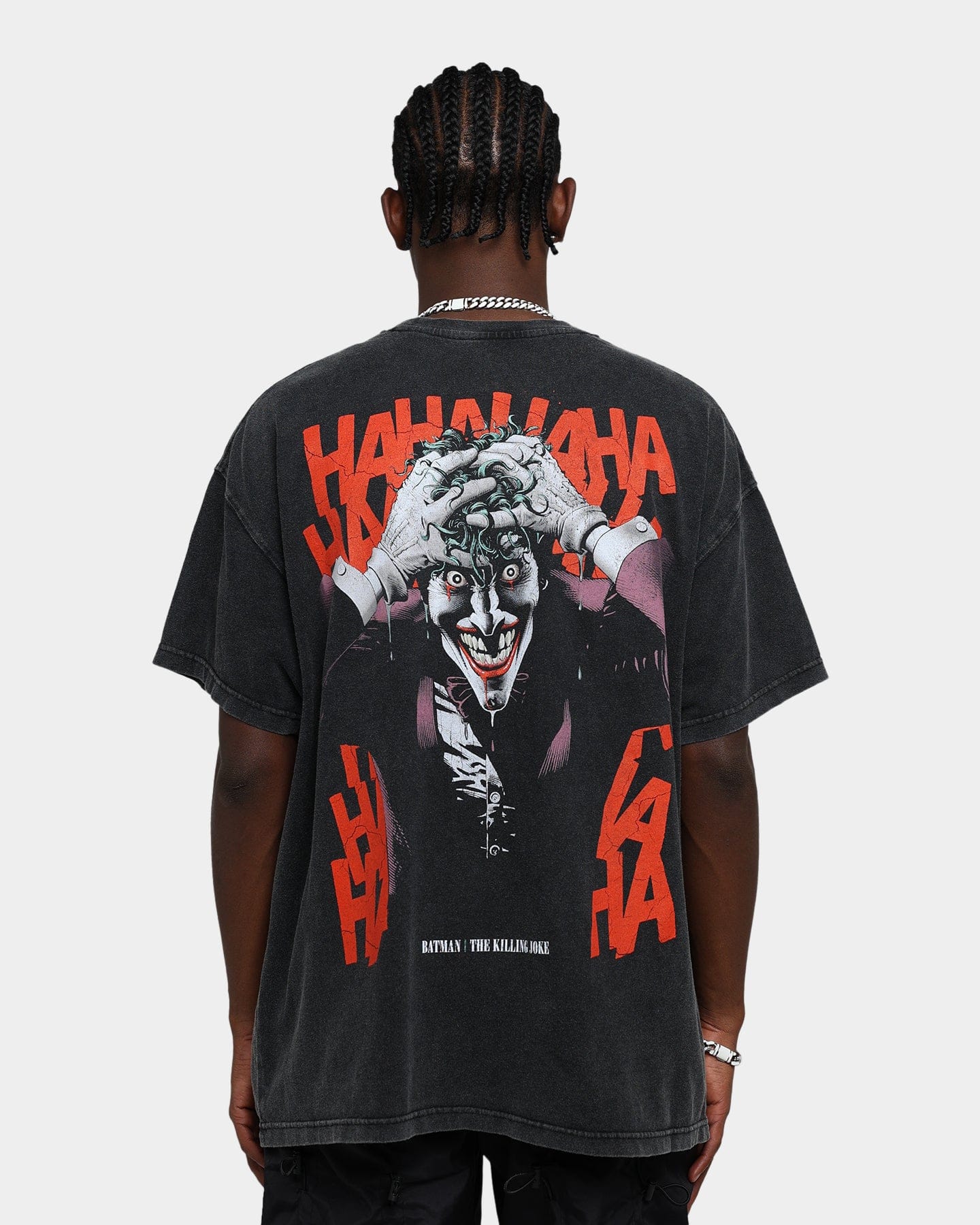 73studio x DC Batman The Killing Joke Vintage T - Shirt Black Wash