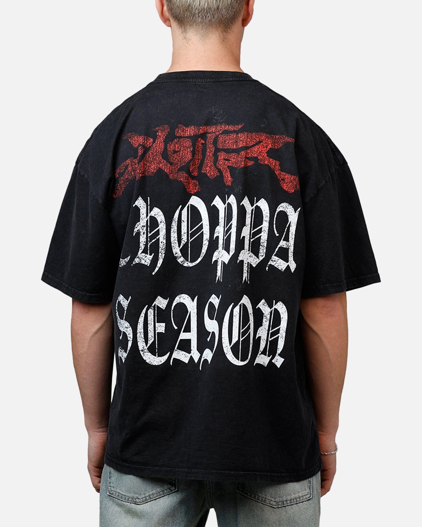 Loiter Choppa Season T - Shirt Black Acidwash