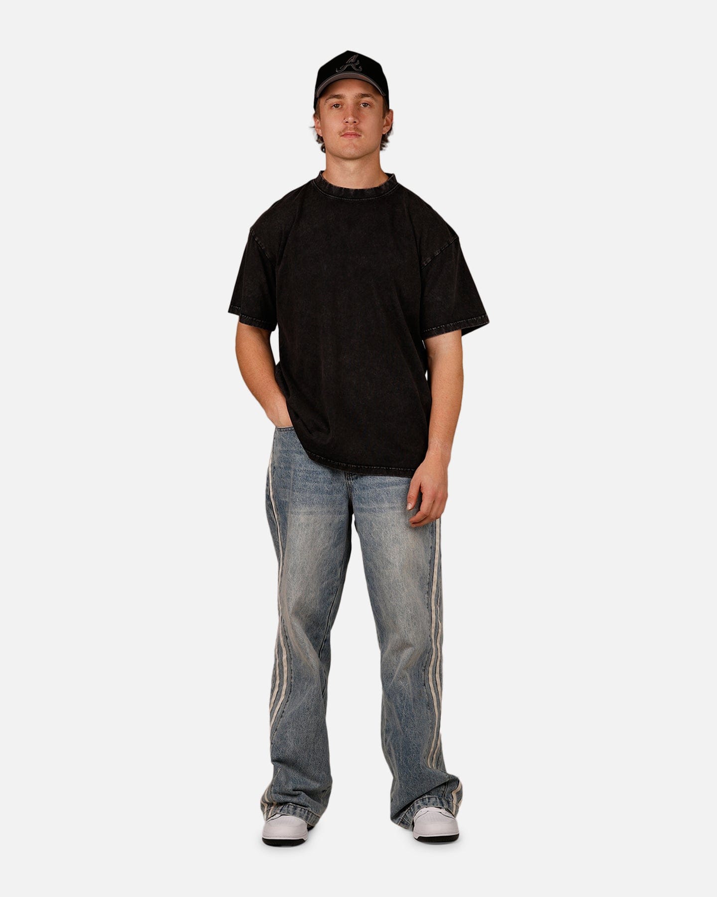 Culture KINGS Rodeo T - Shirt Black Acidwash