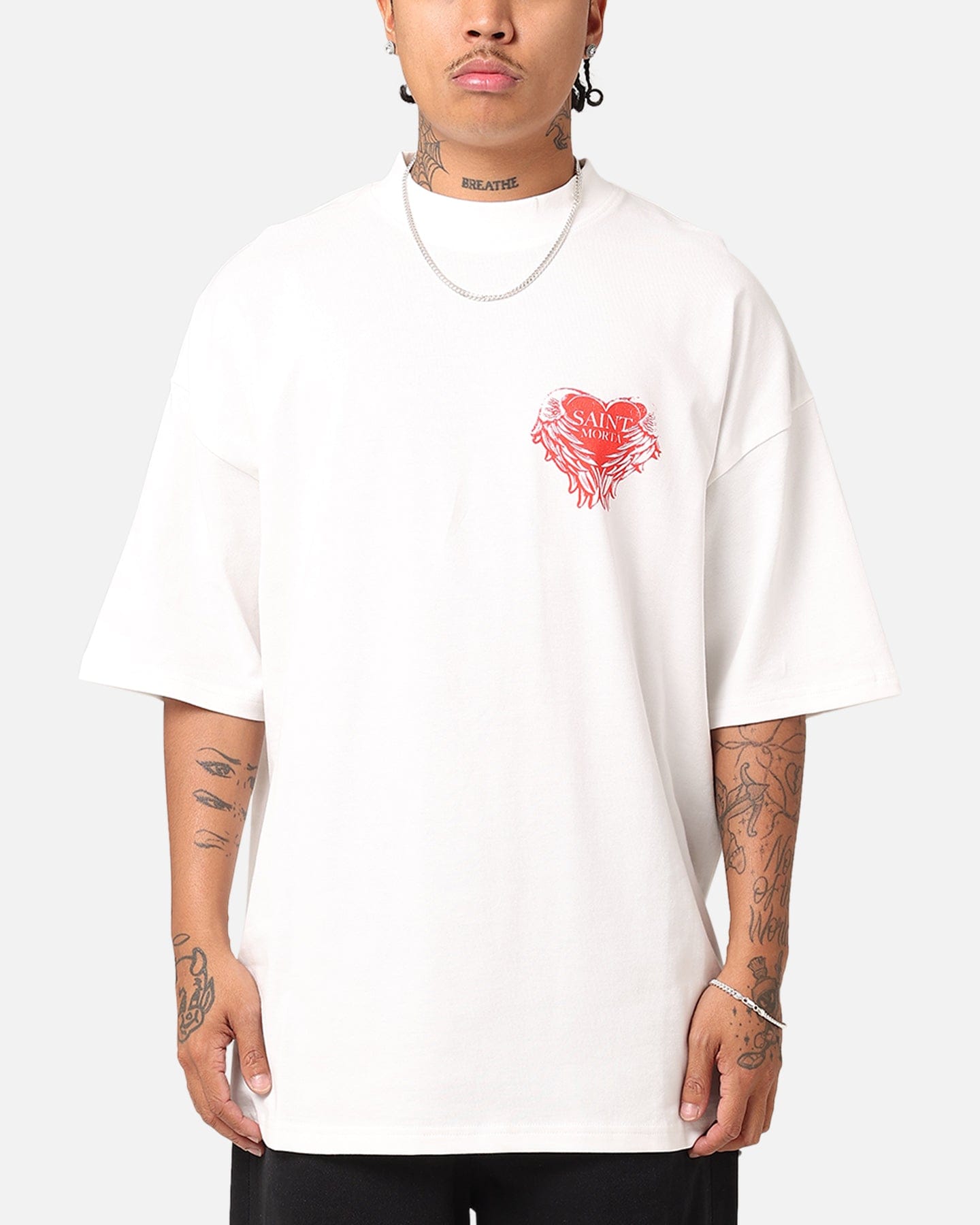 Saint Morta Angelic Heart T - Shirt Off White