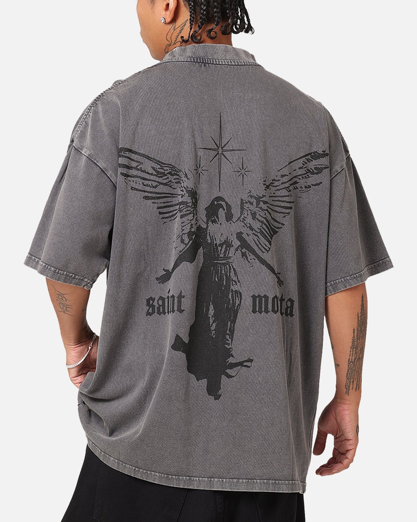 Saint Morta Ethereal T - Shirt Washed Charcoal