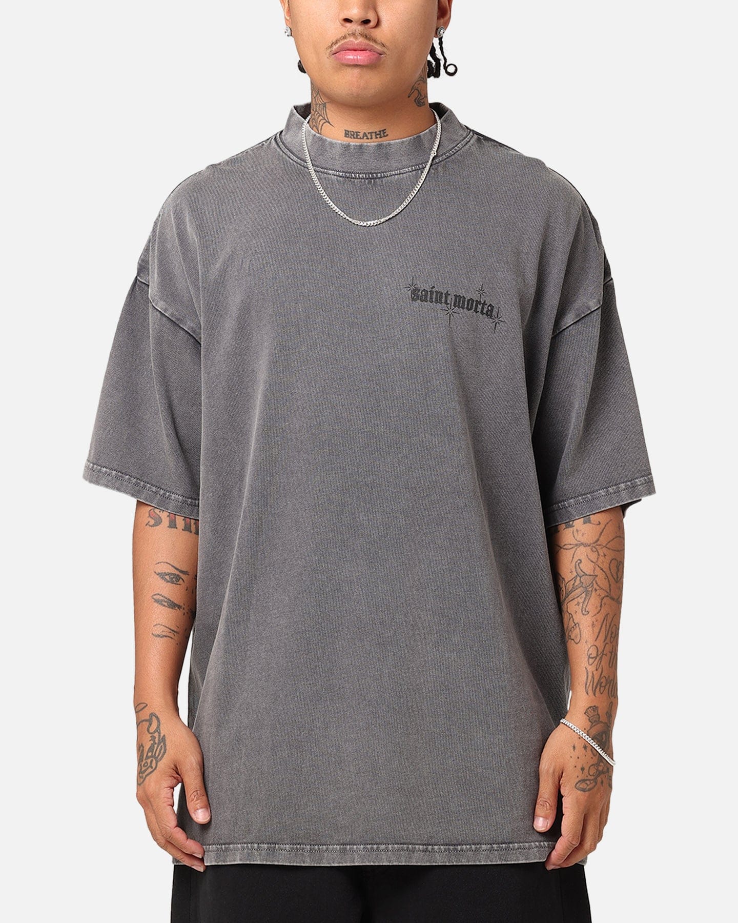 Saint Morta Ethereal T - Shirt Washed Charcoal