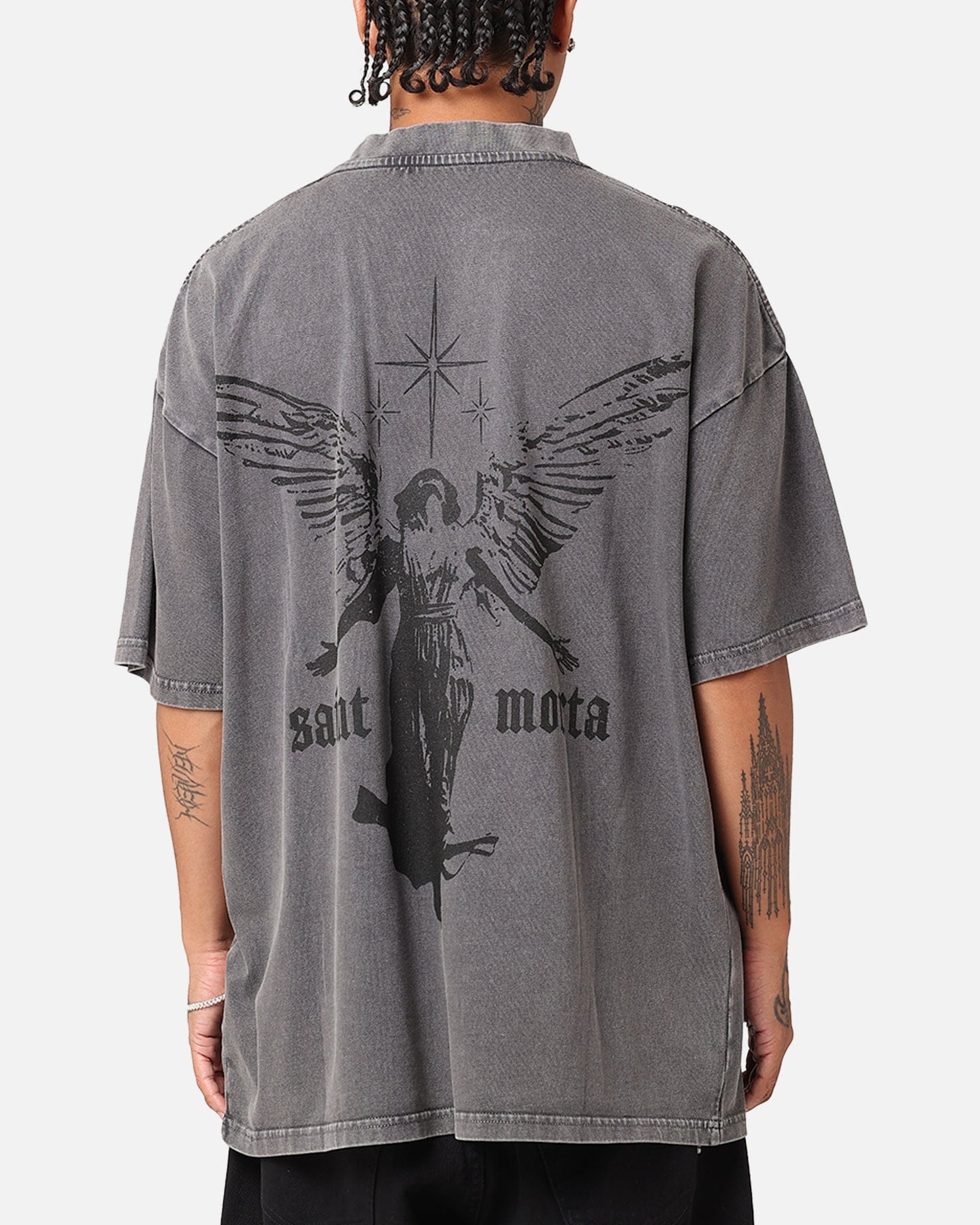 Saint Morta Ethereal T - Shirt Washed Charcoal