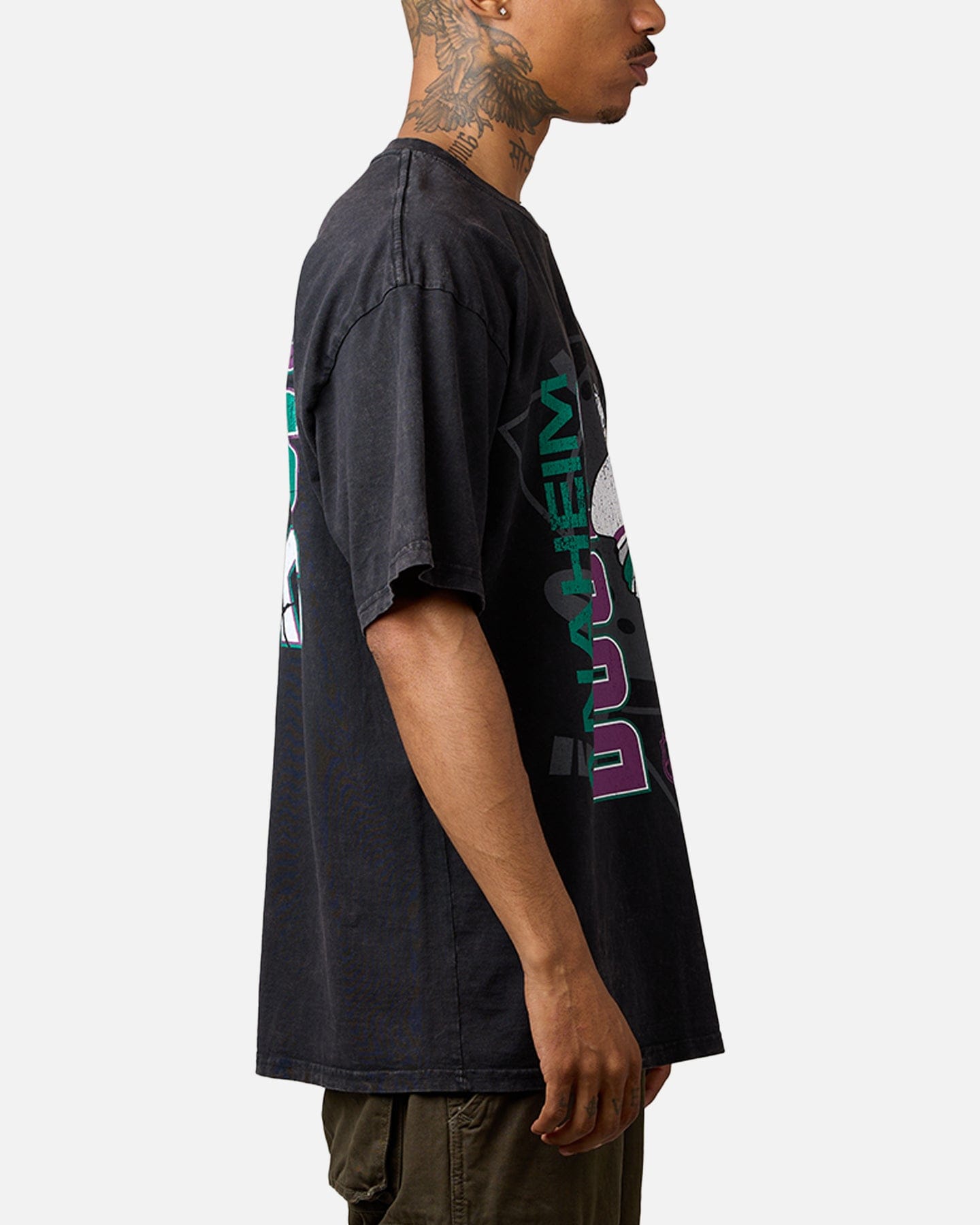 SMASH Culture Kings Anaheim Ducks Smash T - Shirt Washed Black