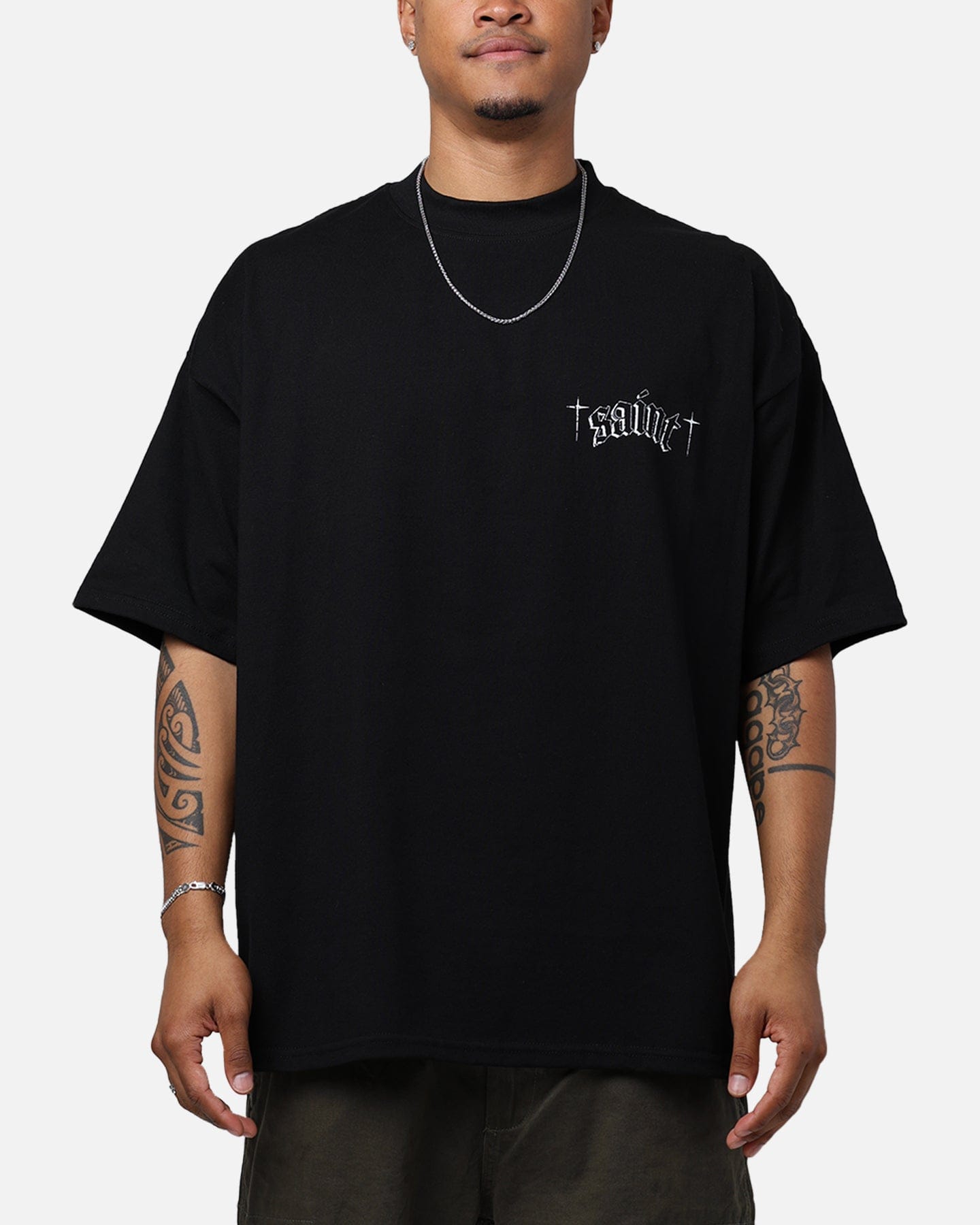 Saint Morta Freedom Mock T - Shirt Black