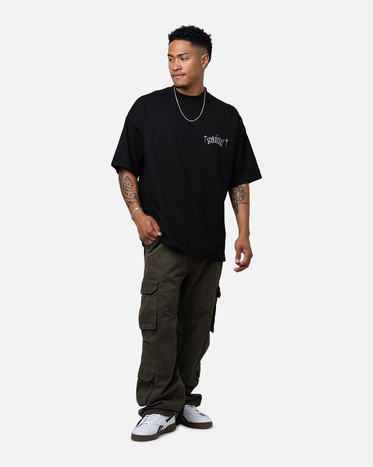 Saint Morta Freedom Mock T - Shirt Black