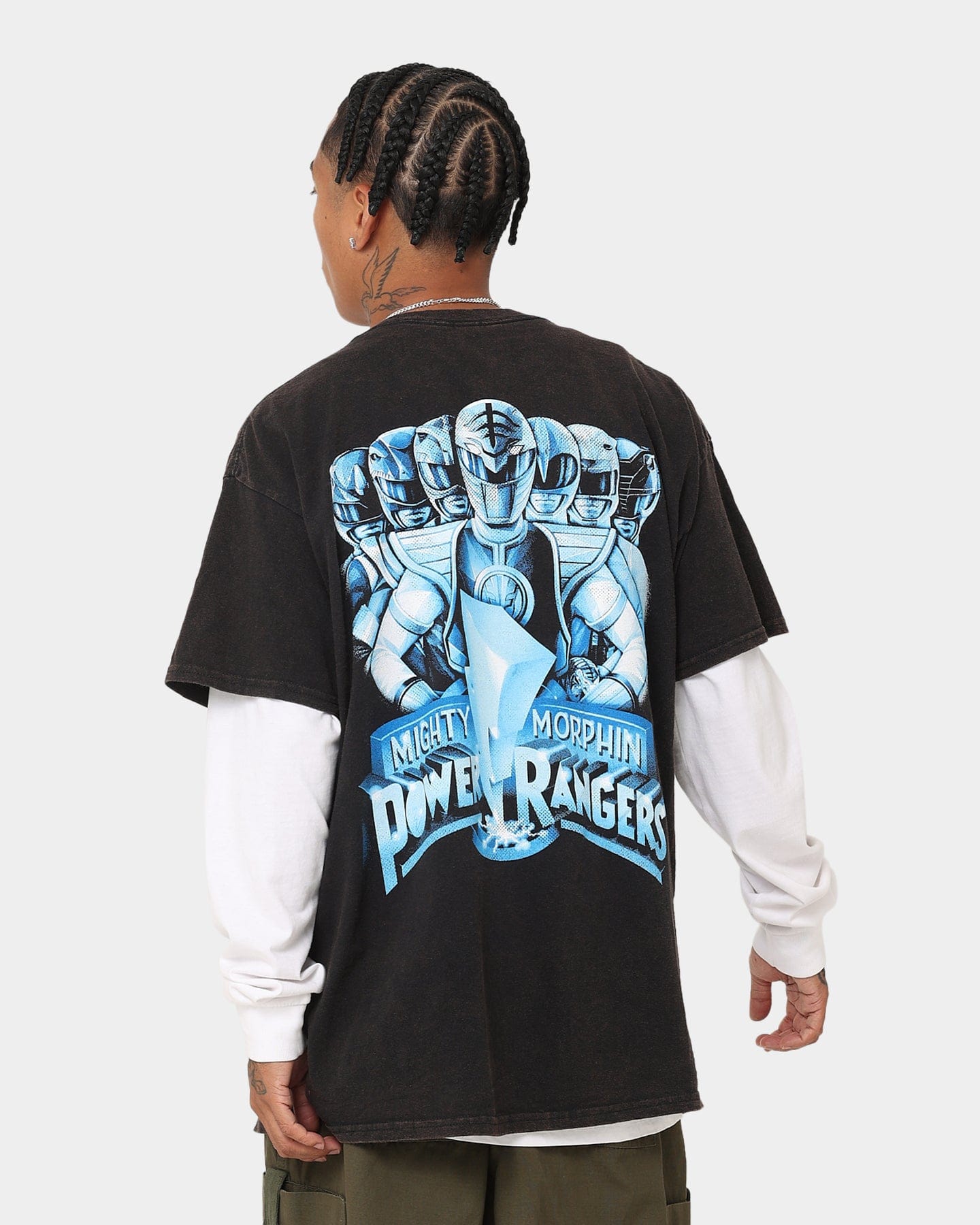 73studio x Power Rangers Mighty Morphin Vintage T - Shirt Black Wash
