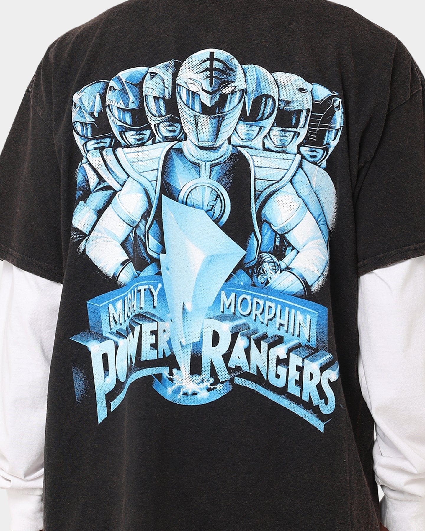 73studio x Power Rangers Mighty Morphin Vintage T - Shirt Black Wash