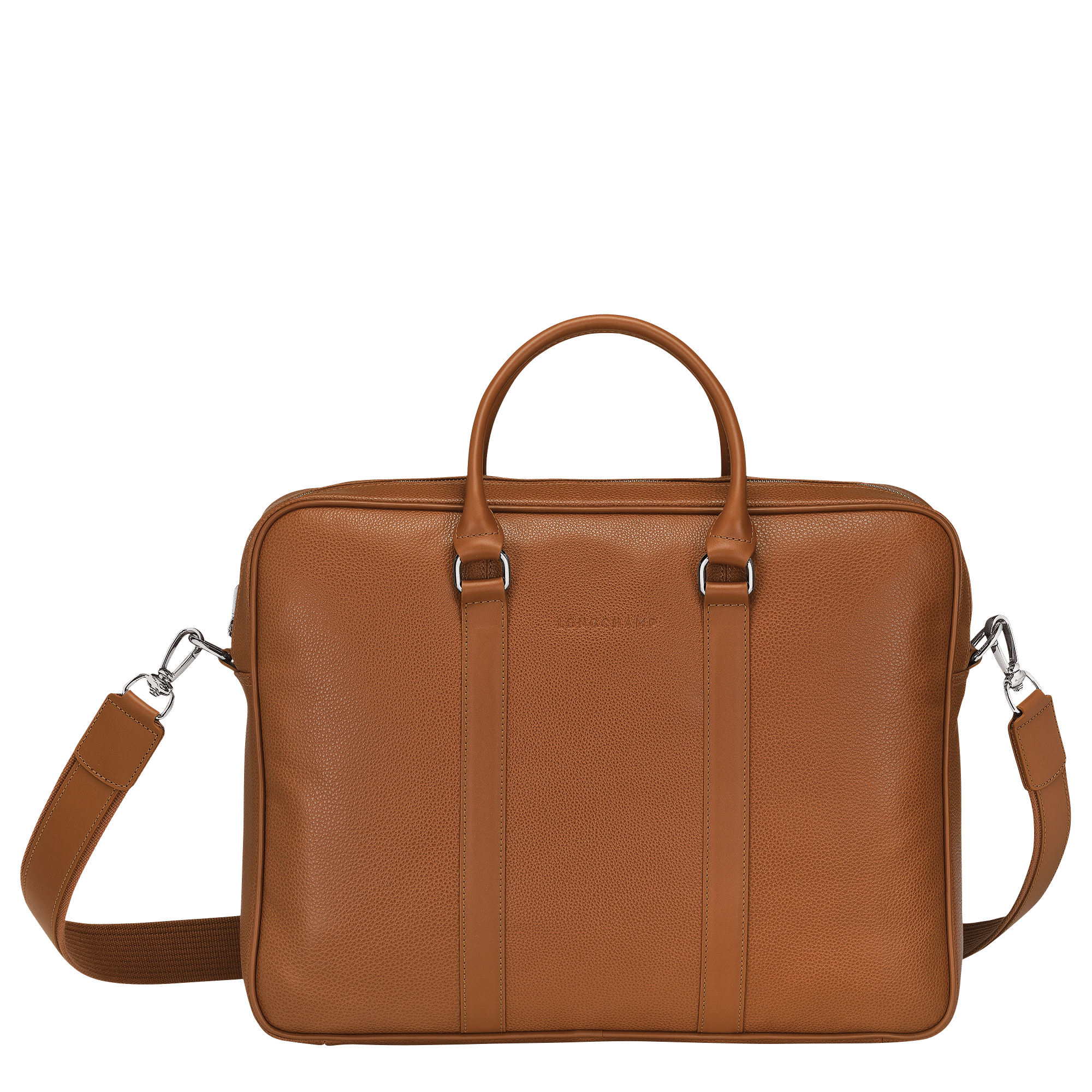 Long Champ Longchamp Le Foulonné M Briefcase Caramel