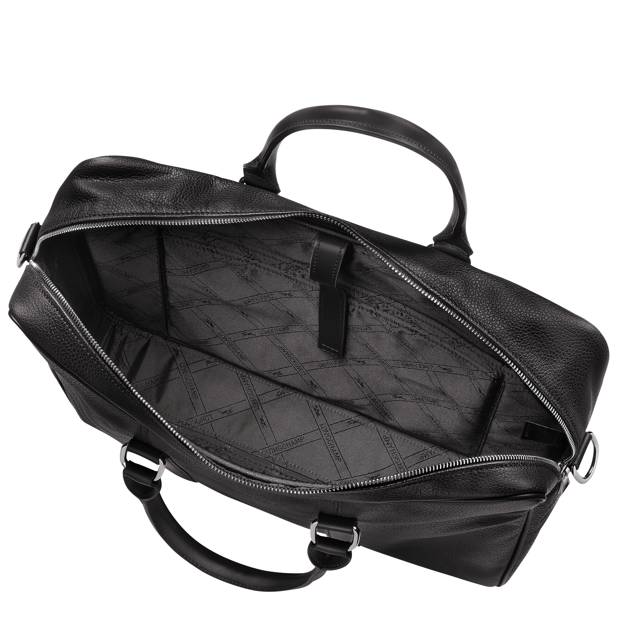 Long Champ Longchamp Le Foulonné M Briefcase Black