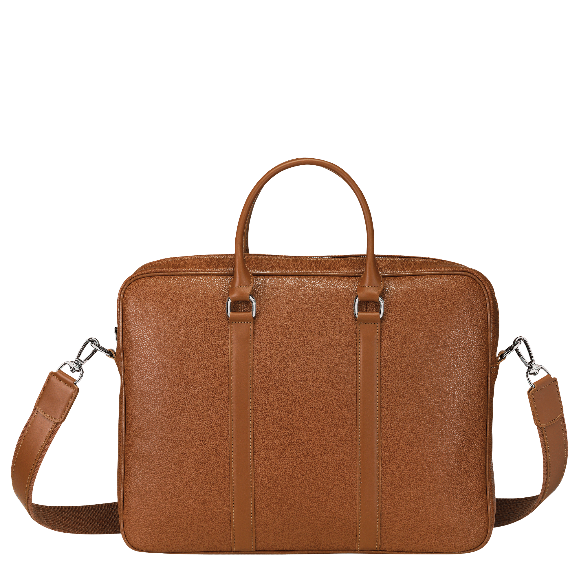 Long Champ Longchamp Le Foulonné S Briefcase Caramel
