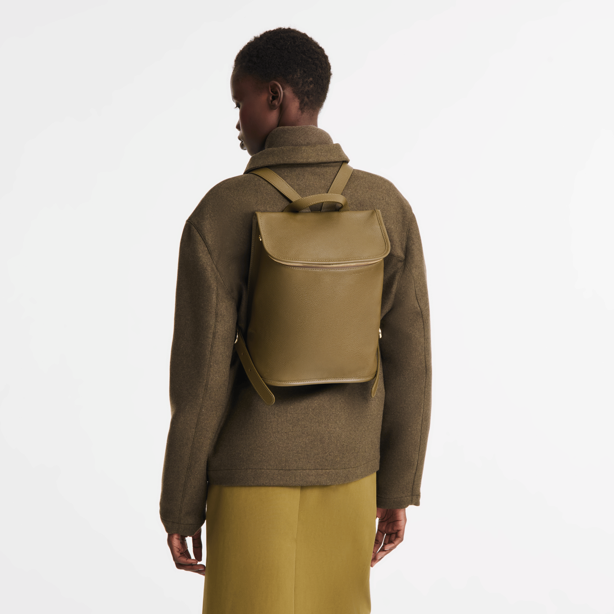 Long Champ Longchamp Le Foulonné M Backpack Caper