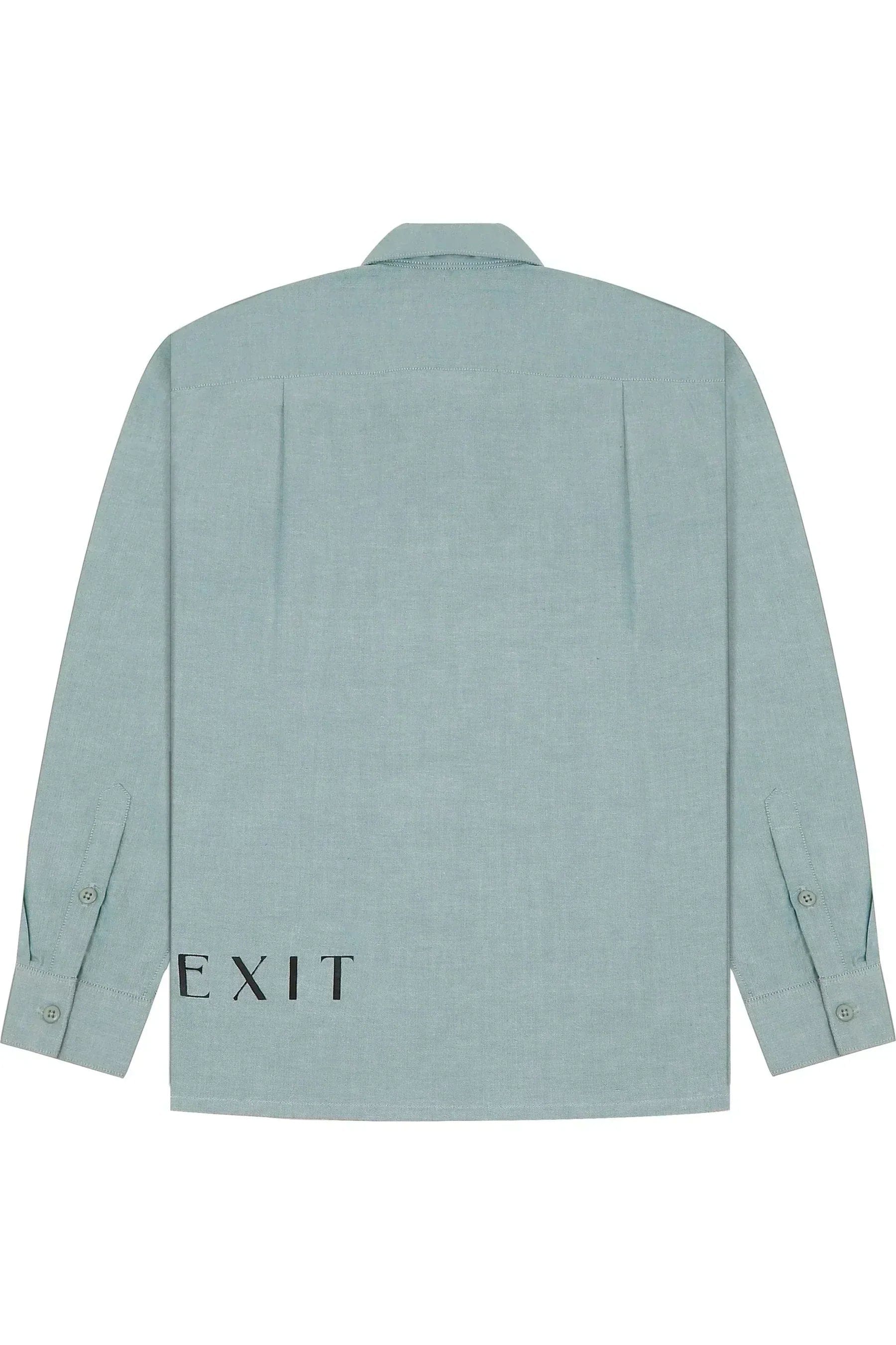 Lost Exit Blue Crop Full Shirt