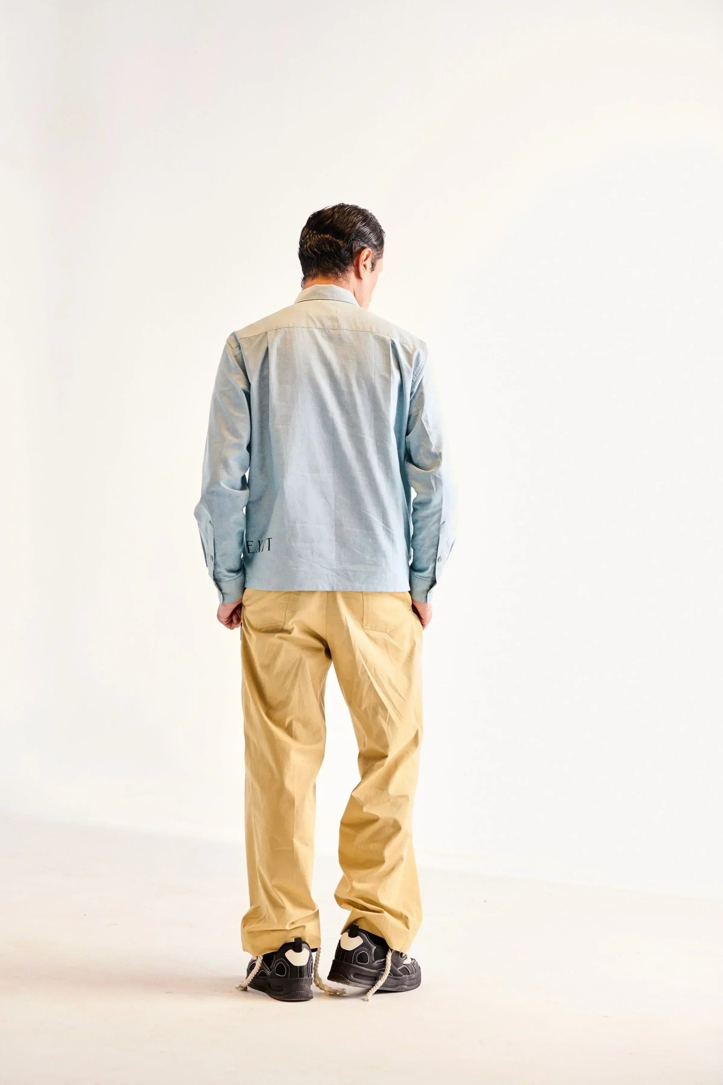 Lost Exit Blue Crop Full Shirt