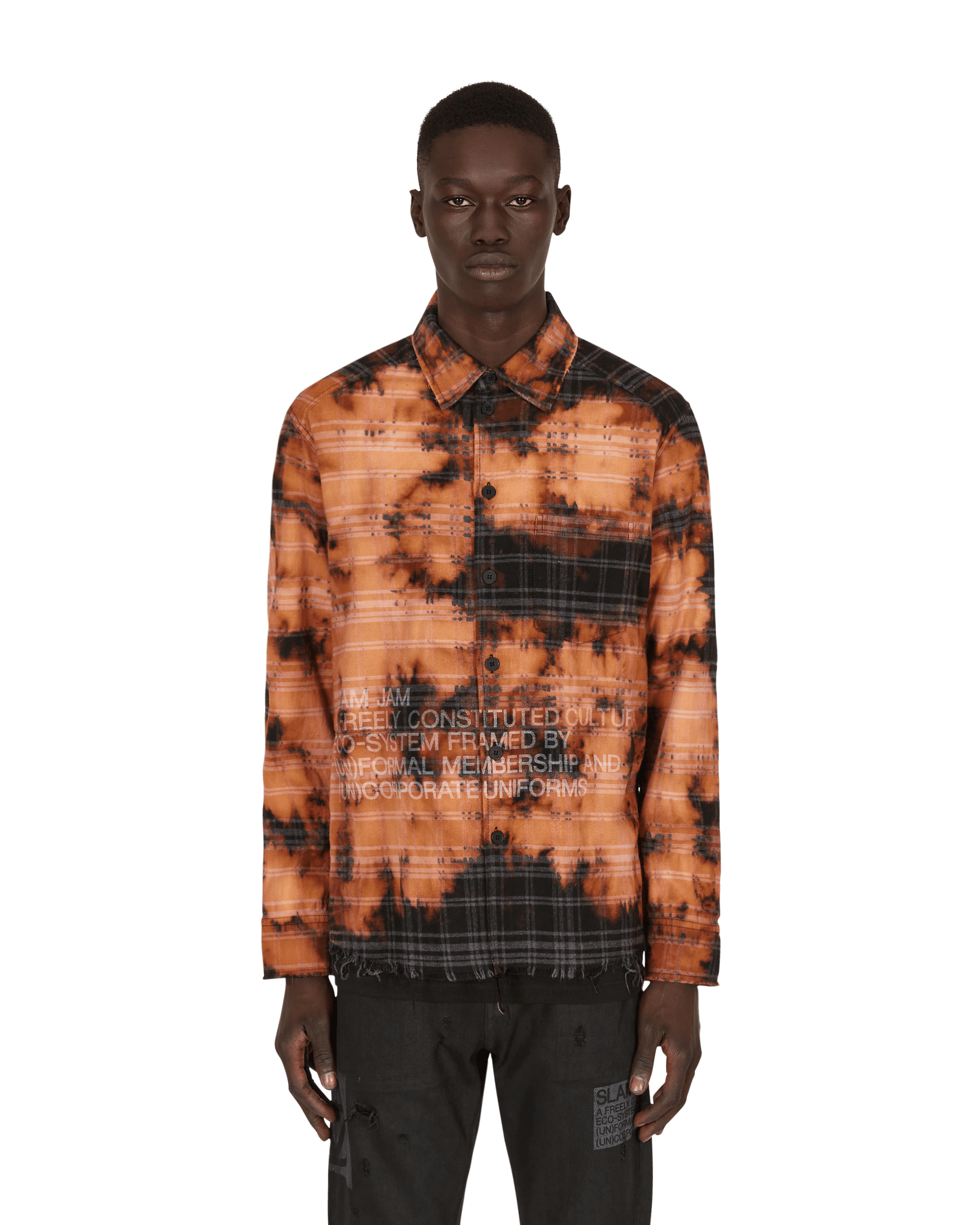 Slam Jam Check Shirt Black