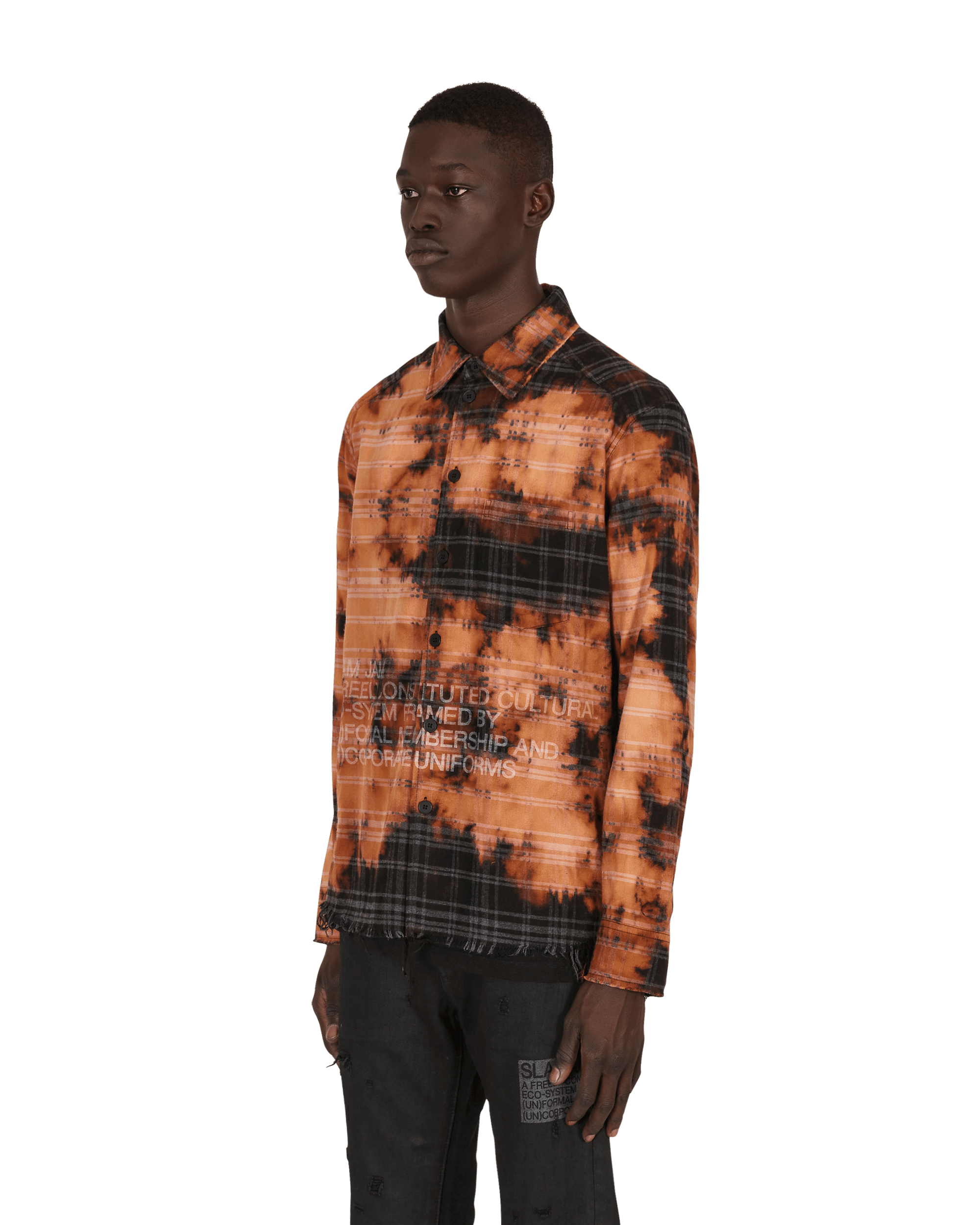 Slam Jam Check Shirt Black